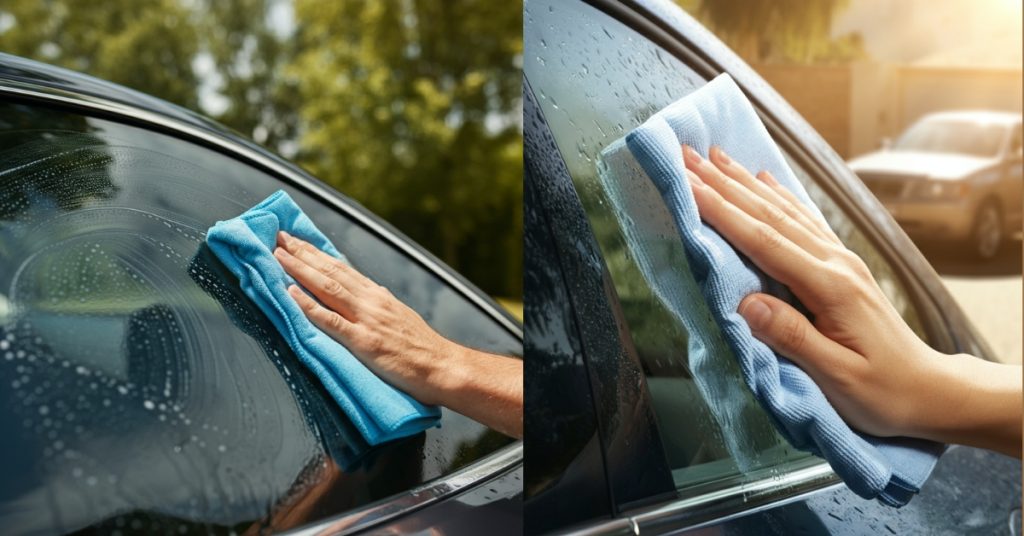 Remove Water Spots from Car Windows